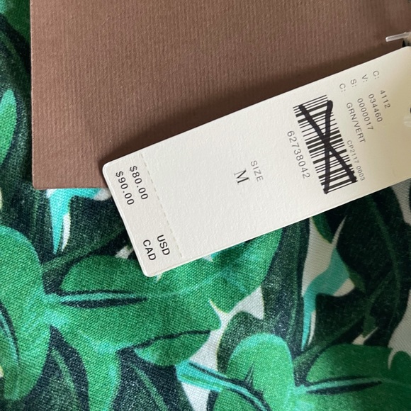 Anthropologie For Ever That Girl one shoulder green top - Picture 6 of 7